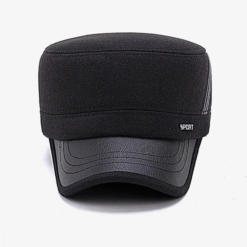 Men's Winter Military Hat with Earflaps for Warmth