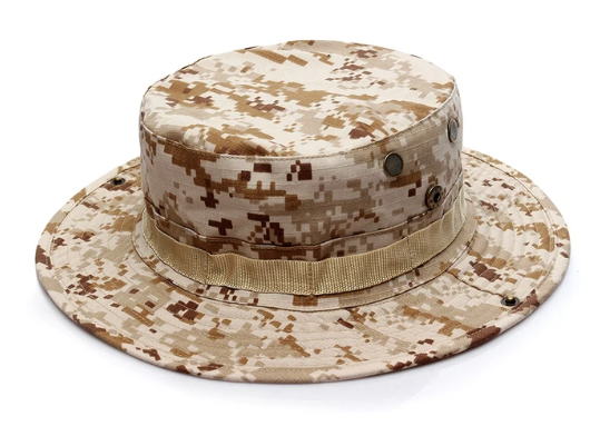 Men's Tactical Camouflage Boonie Bucket Hat for Military, Outdoor Sports, Fishing, Hiking, Hunting, and Climbing