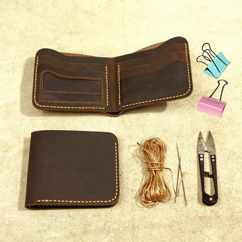 Brown Genuine Leather Men's Wallet