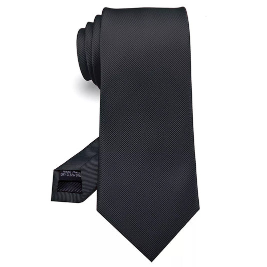 Men's Solid Color 8cm Silk Jacquard Necktie: Formal Business and Wedding Accessories