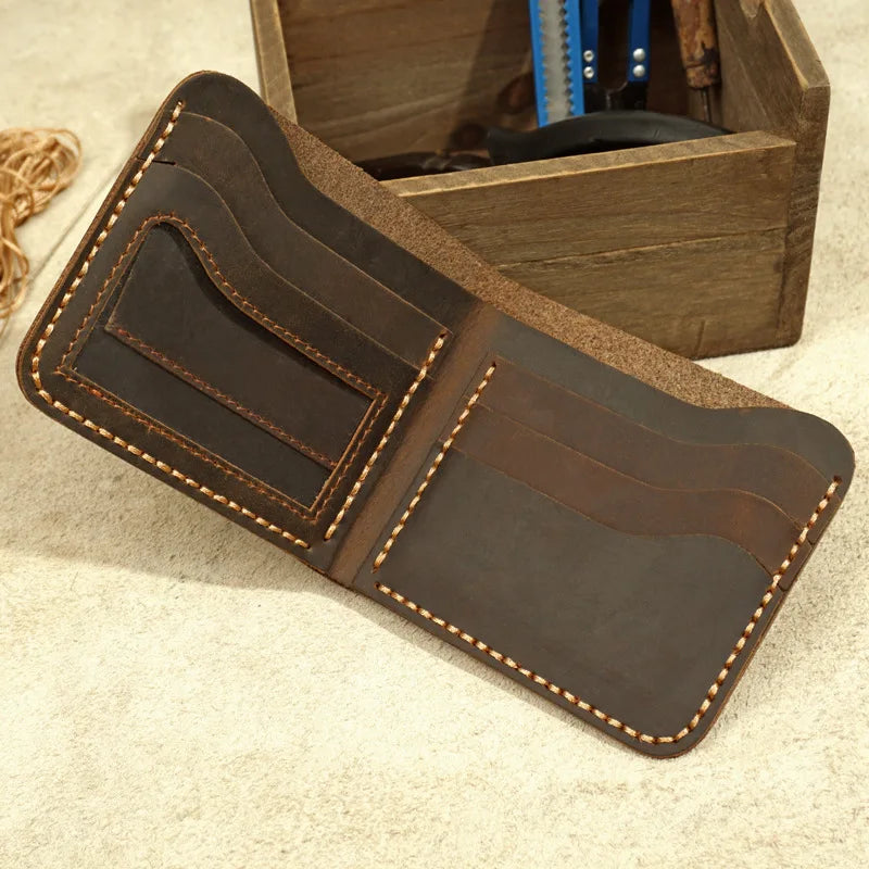 Brown Genuine Leather Men's Wallet