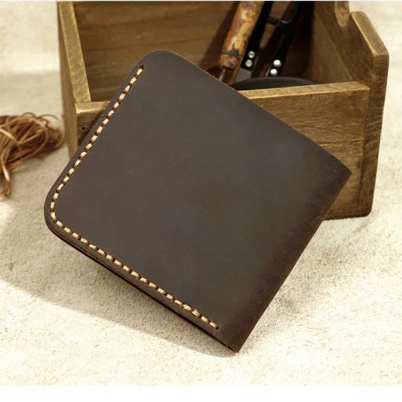 Brown Genuine Leather Men's Wallet