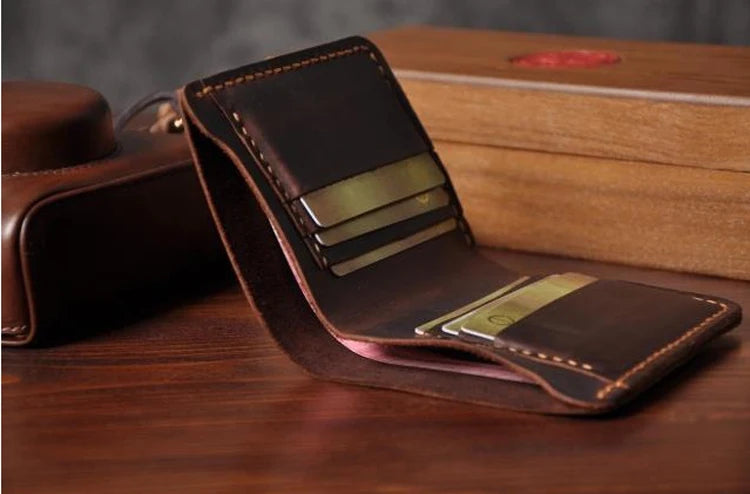 Handmade Vintage Genuine Leather Men Wallet