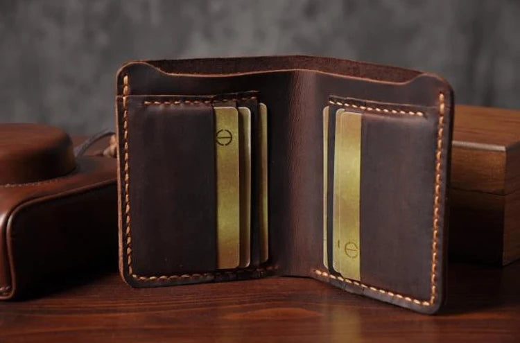 Handmade Vintage Genuine Leather Men Wallet