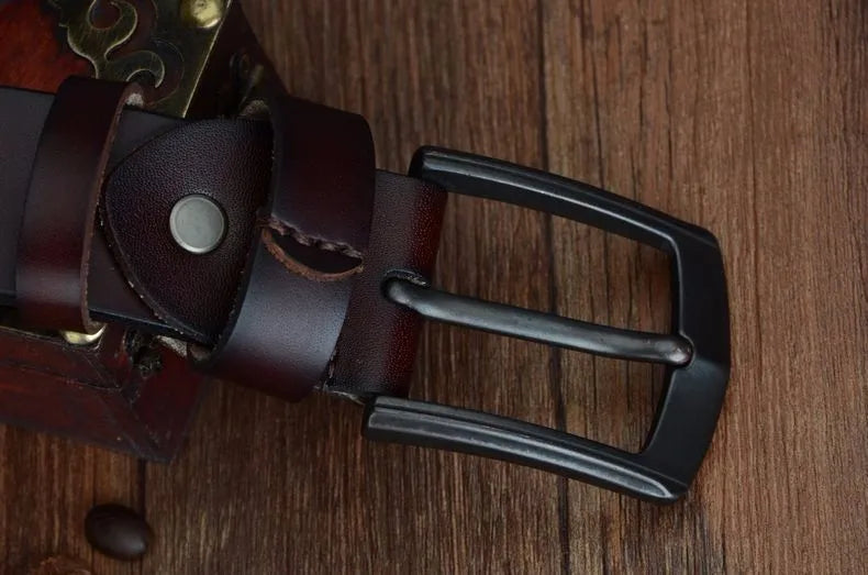 Vintage Style Genuine Cow Leather Belt for Men