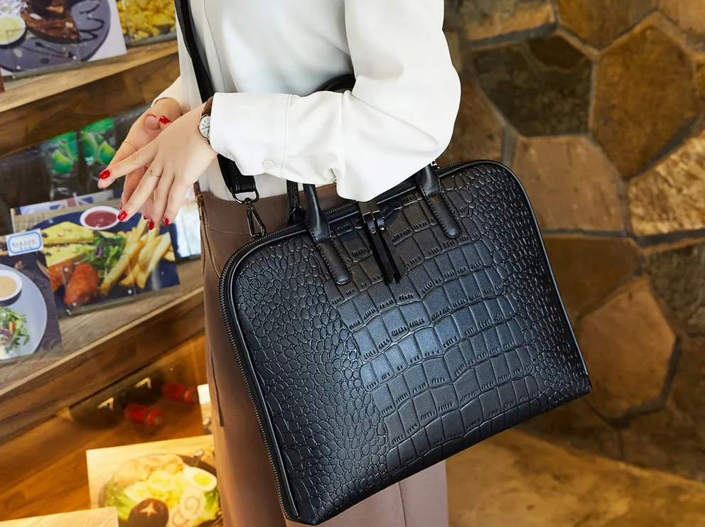 Ladies Leather Laptop Briefcases: Office Handbags for Women