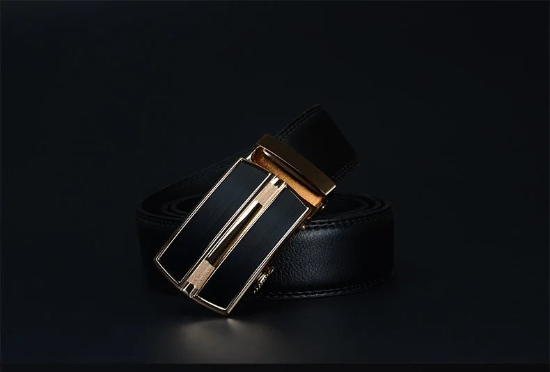 Experience sophistication with our Genuine Cow Leather Belt featuring an Automatic Buckle