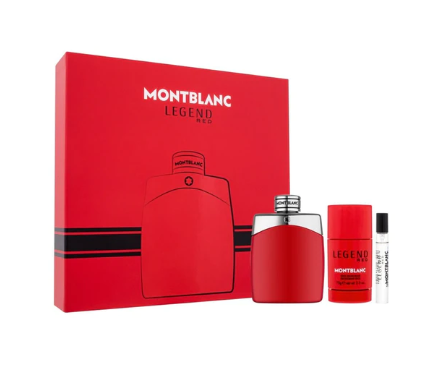 Mont Blanc Legend Red by Mont Blanc (Travel Set)