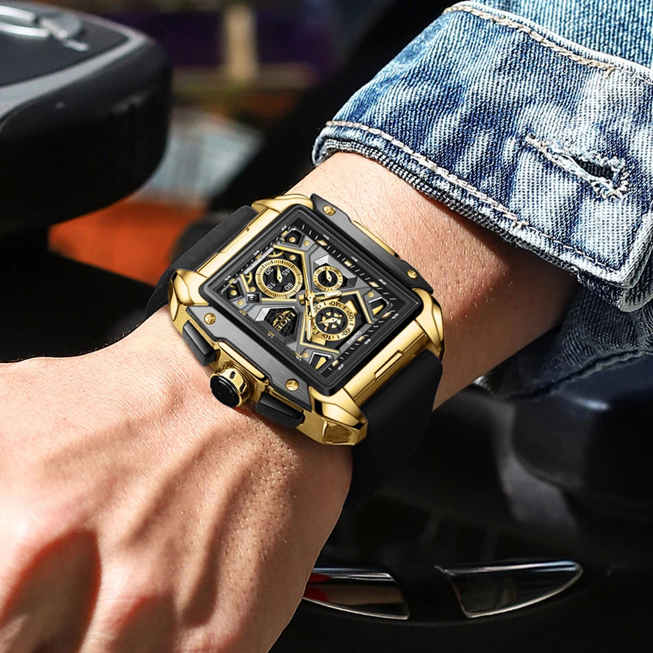 LIGE Design Chronograph Wristwatch