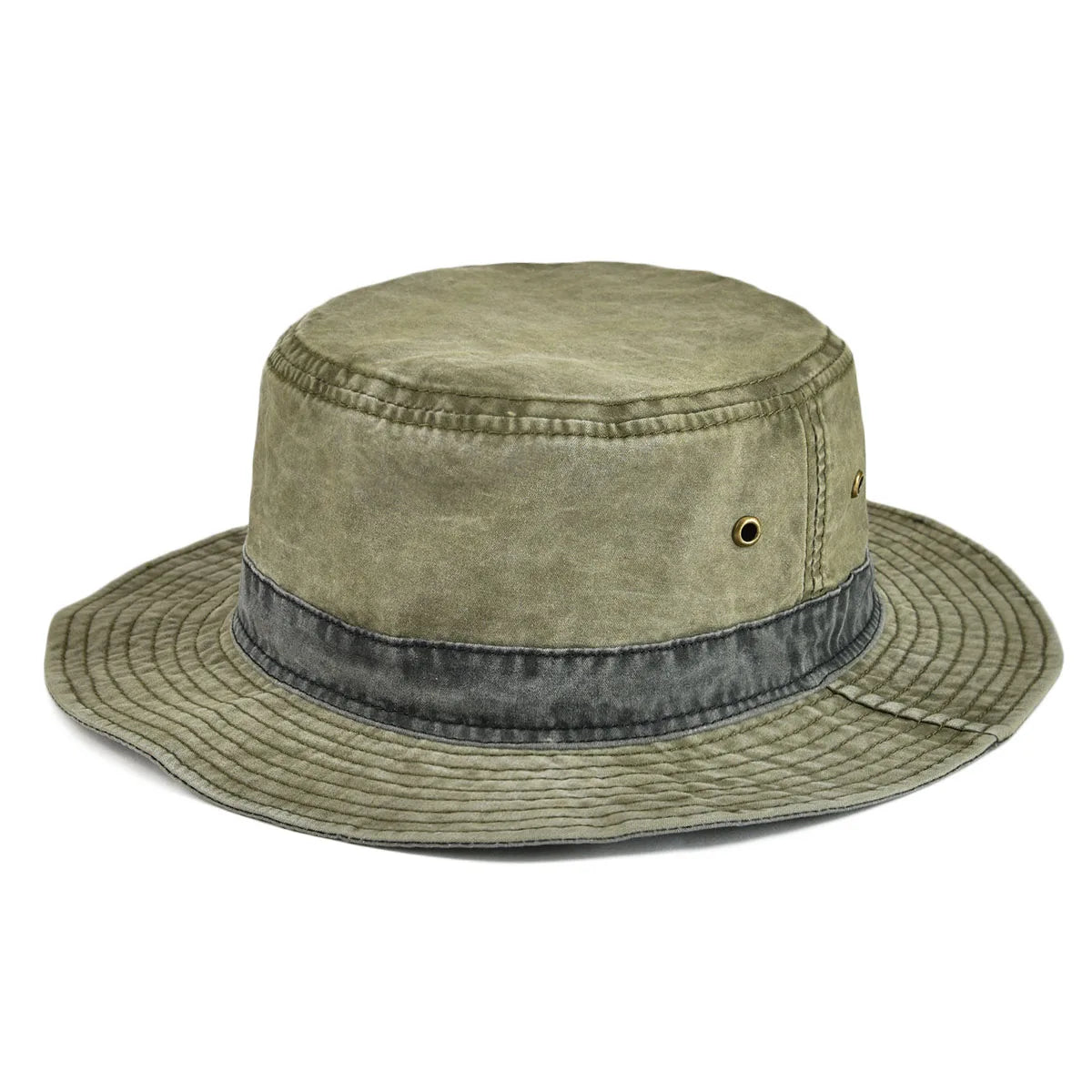 Men's Summer Outdoor Fishing Wide Brim Bucket Hat: Sun Protection Cap for Hunting, crafted in Cotton