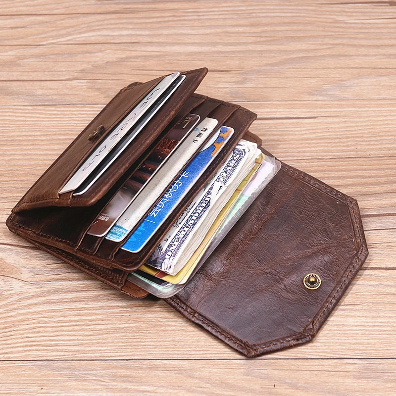 Genuine Leather Card Holder Coin Pocket