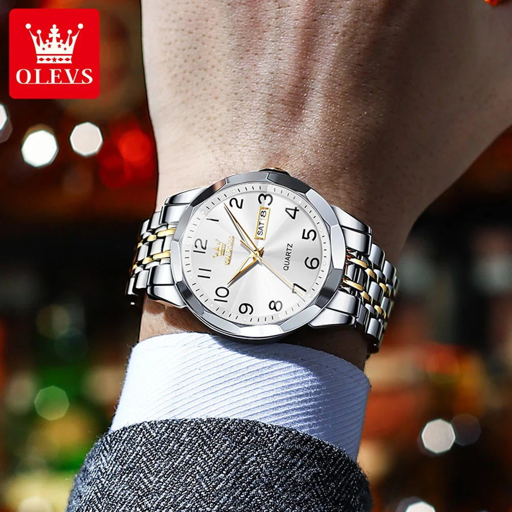 OLEVS Classic Quartz Stainless Steel Watch