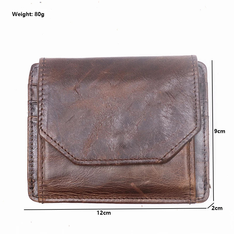 Genuine Leather Card Holder Coin Pocket