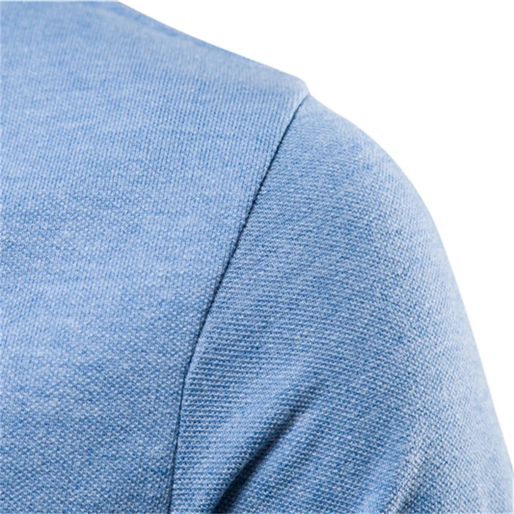 Men's Short Sleeve Classic Dark Blue Polo Shirt