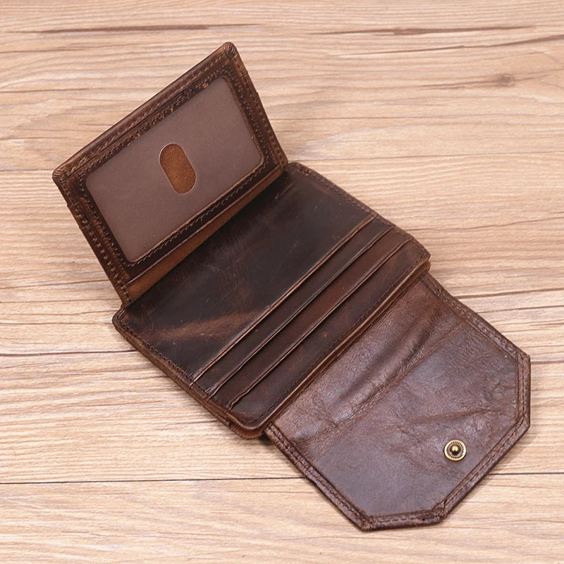 Genuine Leather Card Holder Coin Pocket