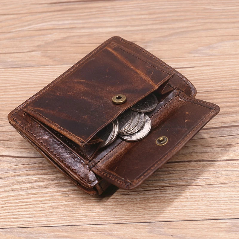 Genuine Leather Card Holder Coin Pocket