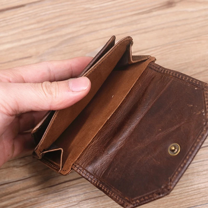 Genuine Leather Card Holder Coin Pocket