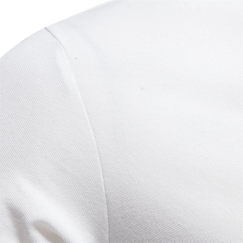 White Short Sleeve Summer Polo