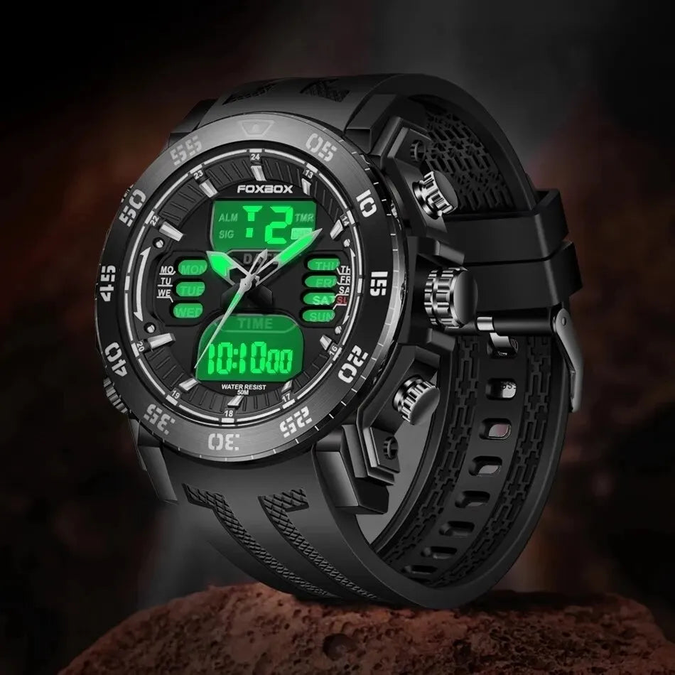 Foxbox Digital Men Military Watch