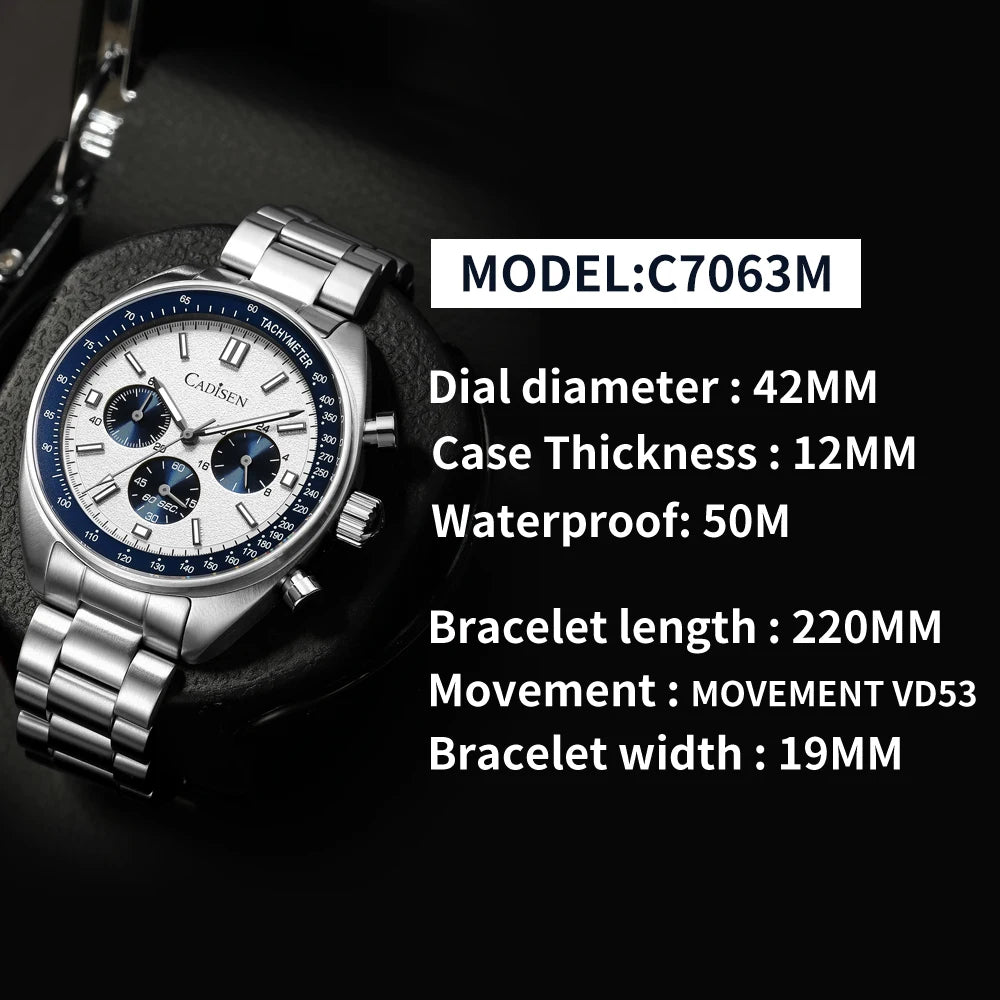 CADISEN Men Chronograph Watch