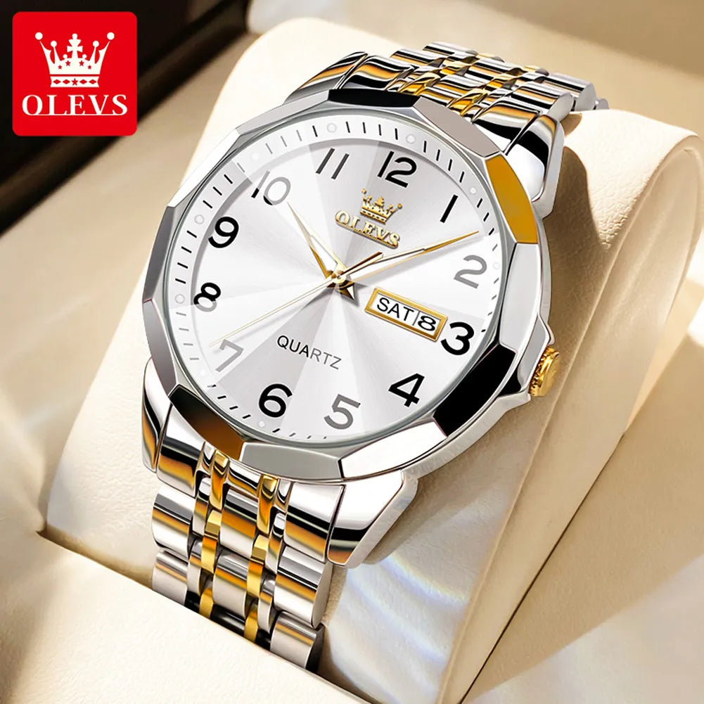 OLEVS Classic Quartz Stainless Steel Watch