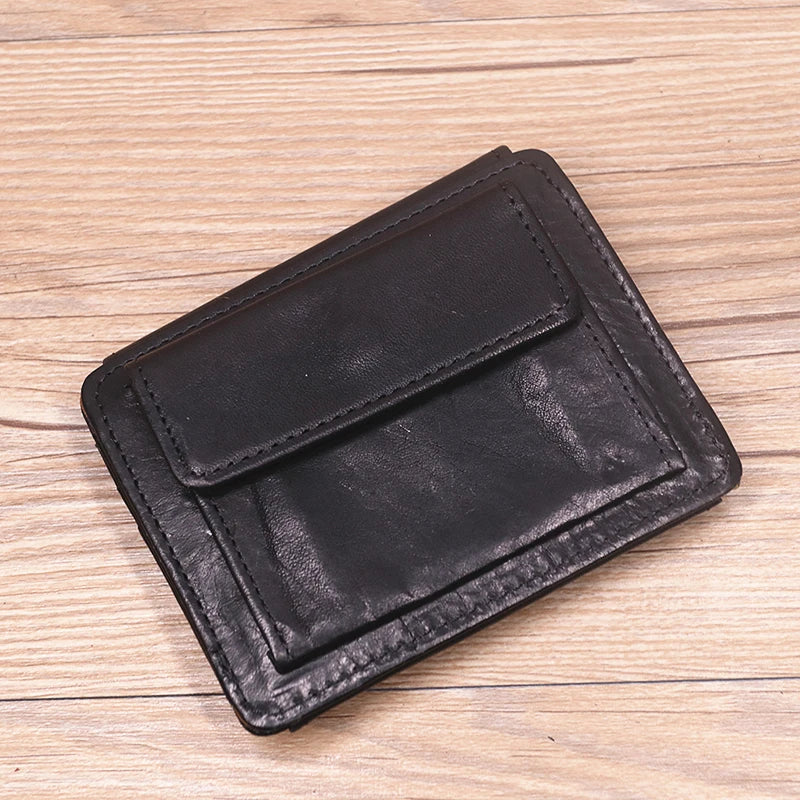 Genuine Leather Card Holder Coin Pocket