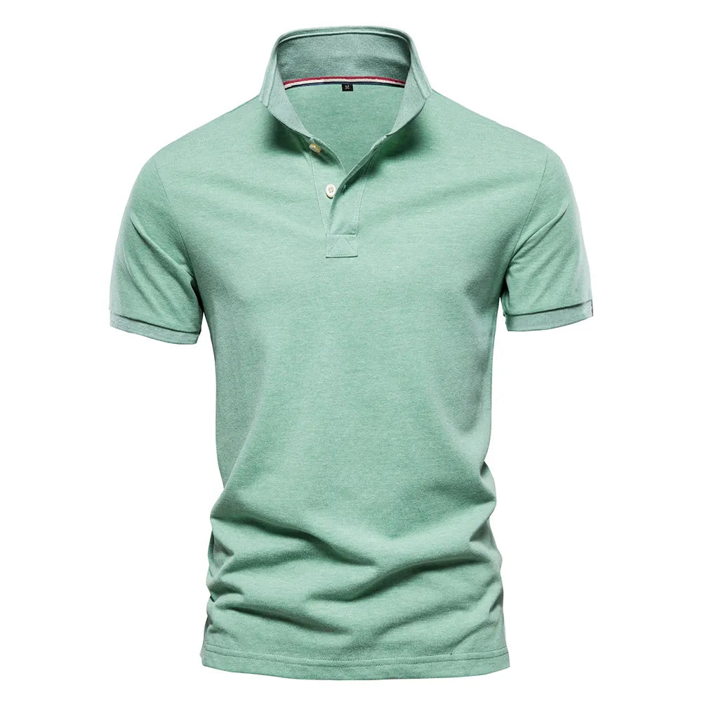 Solid Light Grey Classic Polo Short Sleeve Shirt