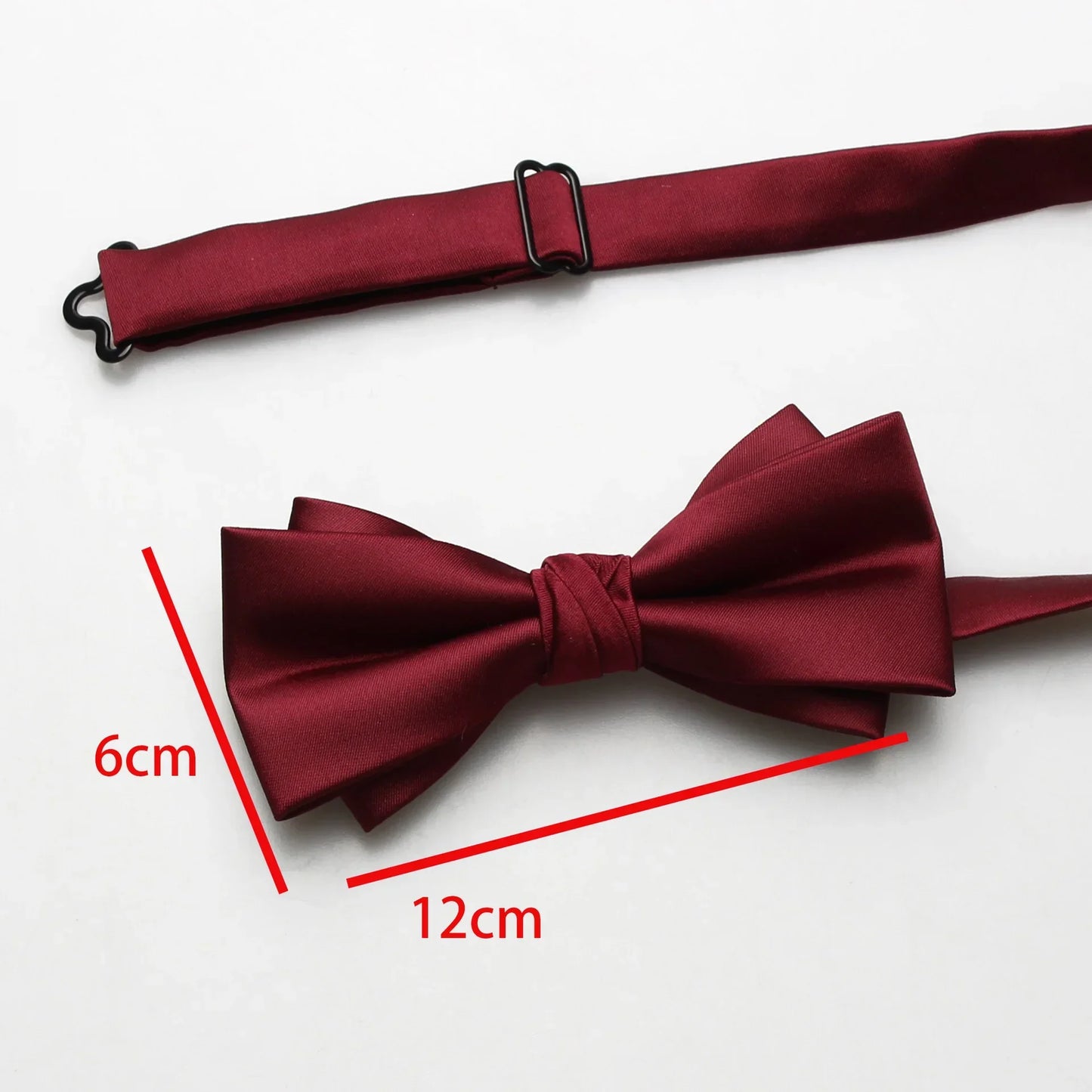 Men's Silk Double-Style Bow Tie: Versatile and Adjustable