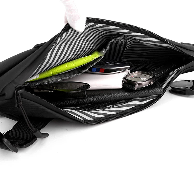 Men's Waterproof Messenger Bag: Sling Crossbody Bag with Multifunction, Ideal for Travelling