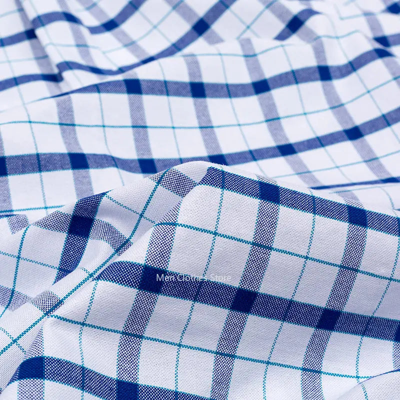 Pure Cotton Brown and Blue Check Oxford Short Sleeve Shirt