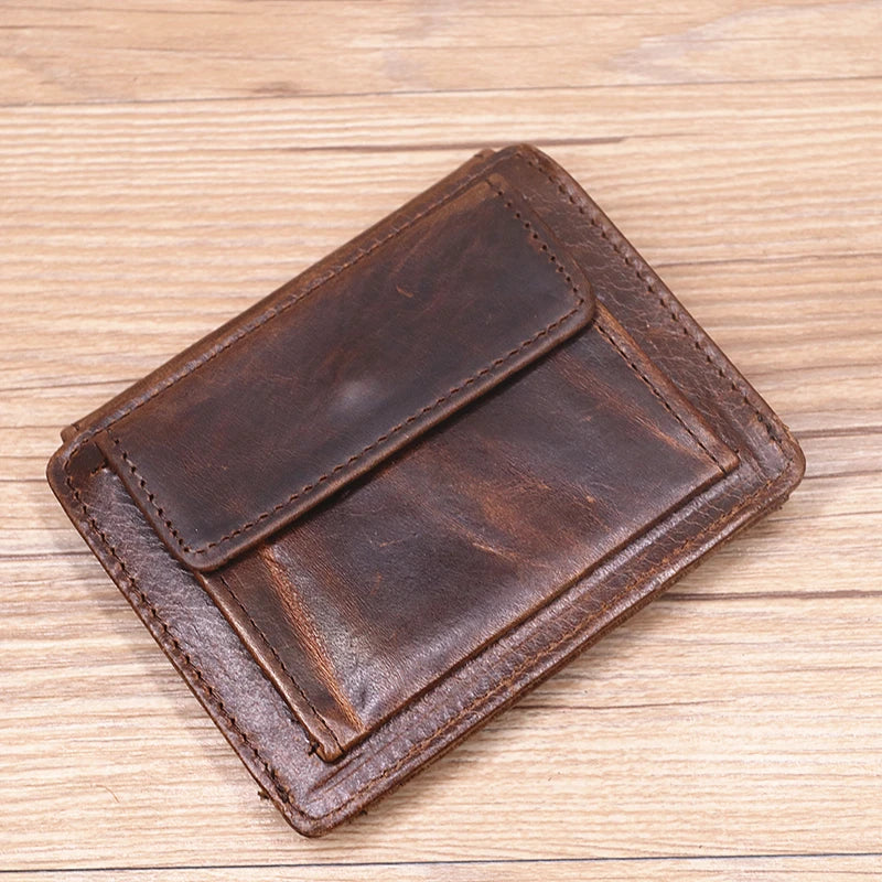 Genuine Leather Card Holder Coin Pocket