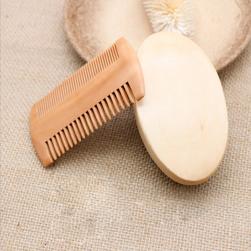 Upgrade Your Grooming Routine with our Professional Soft Boar Bristle Wood Beard Brush Kit