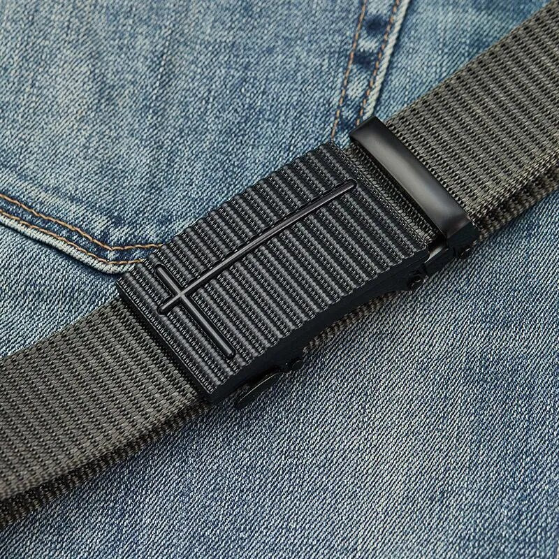 High-Quality Military Tactical Belt for Men: Automatic Nylon Design, Perfect for Jeans