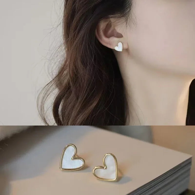 Charming Heart-Shaped Earrings for Women: Fashionable Jewelry