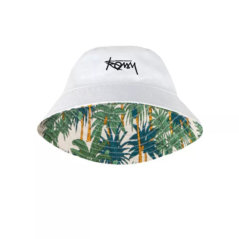 Casual Vibes: Reversible Hawaiian Design Bucket Hat for Men