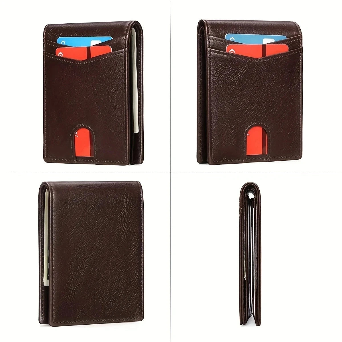 Men's Genuine Leather Minimalist Wallet