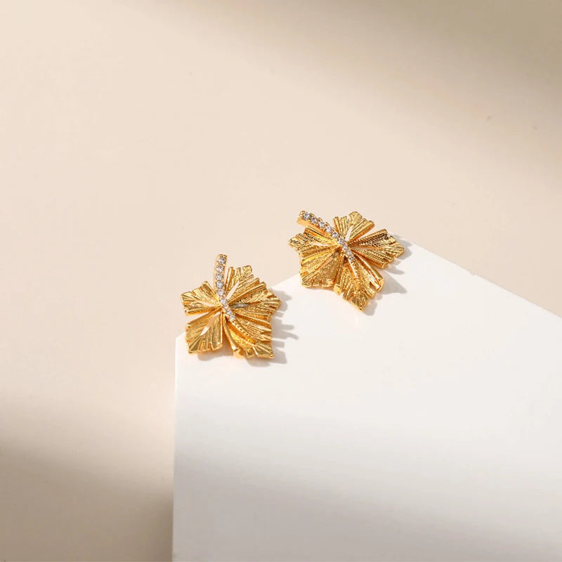 Exquisite Geometric Leaf-Shaped Earrings