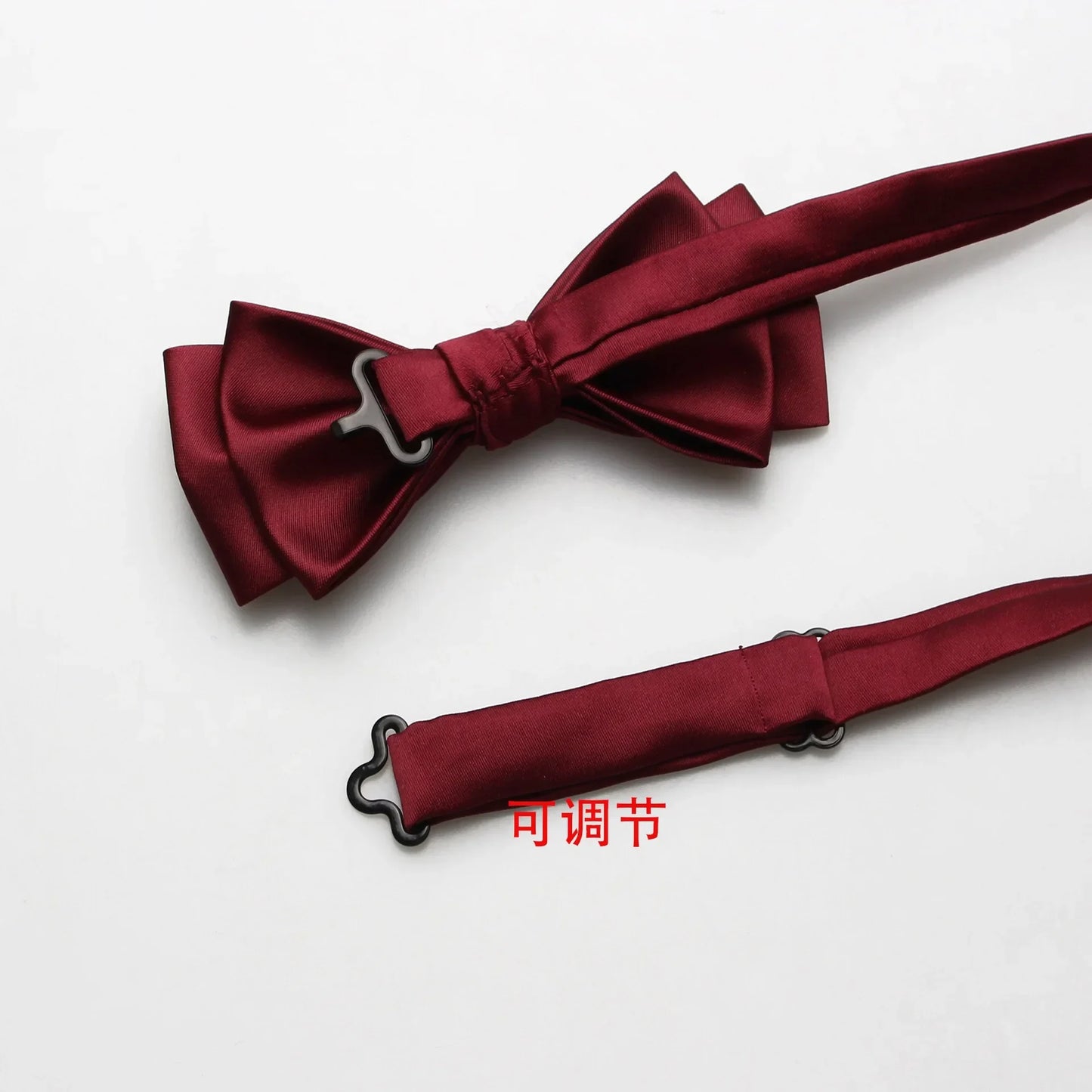 Men's Silk Double-Style Bow Tie: Versatile and Adjustable