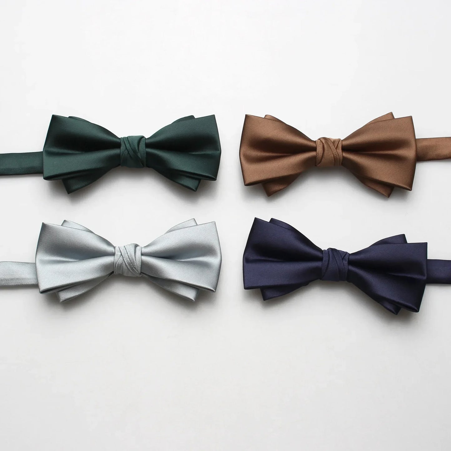 Men's Silk Double-Style Bow Tie: Versatile and Adjustable