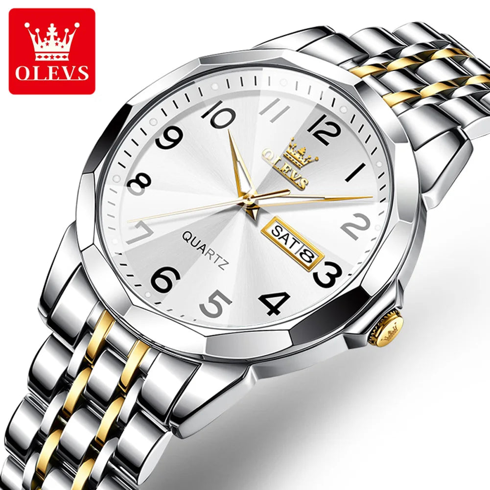 OLEVS Classic Quartz Stainless Steel Watch