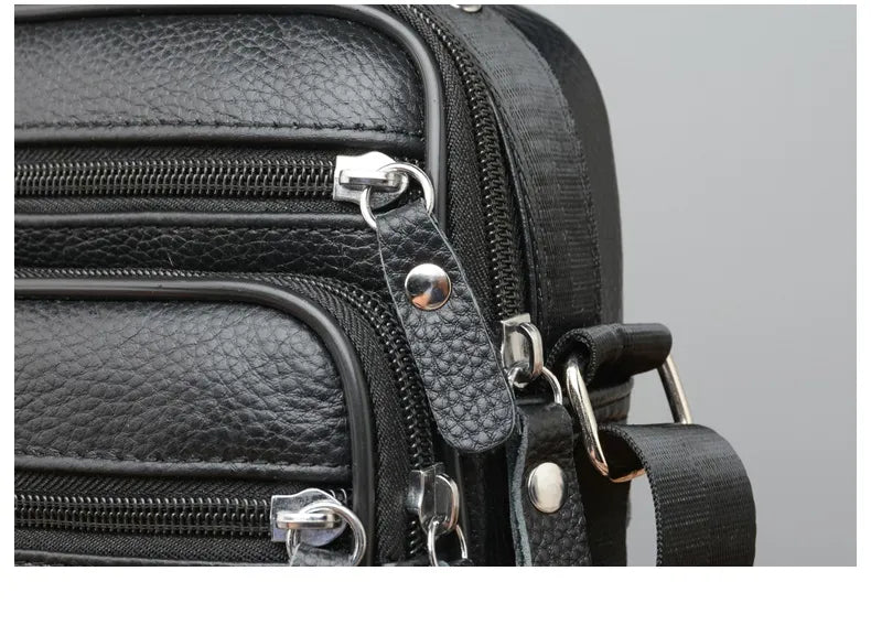 Men's Genuine Leather Handbags: Business Messenger Bags, Small Crossbody Bag for a Fashionable and Functional Handbag