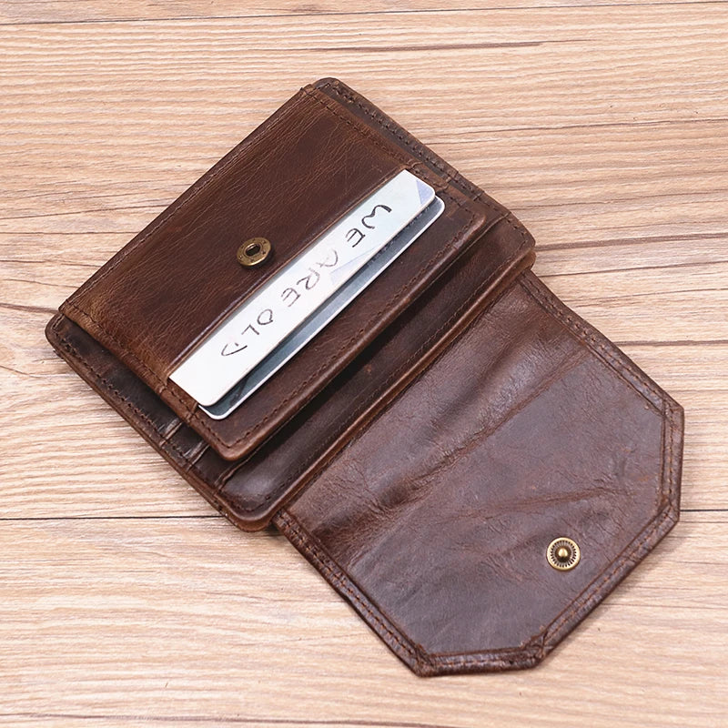 Genuine Leather Card Holder Coin Pocket