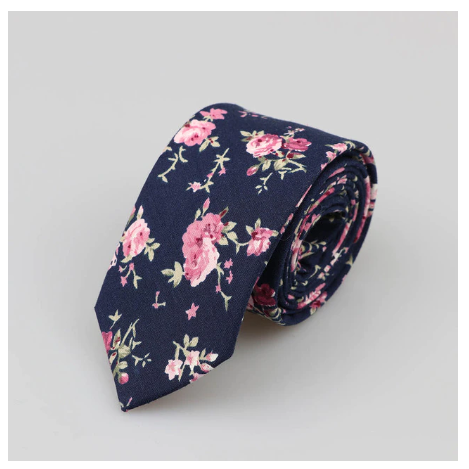 Cotton Floral Tie