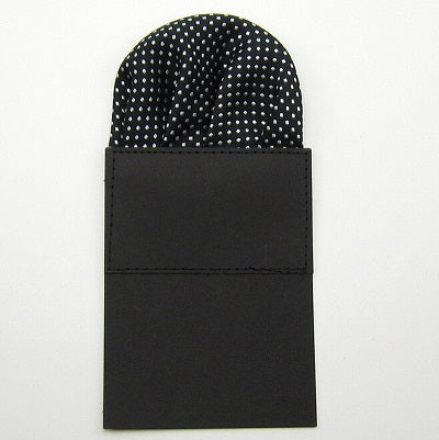 Dotted Polyester Silk Pre-folded Pocket Square