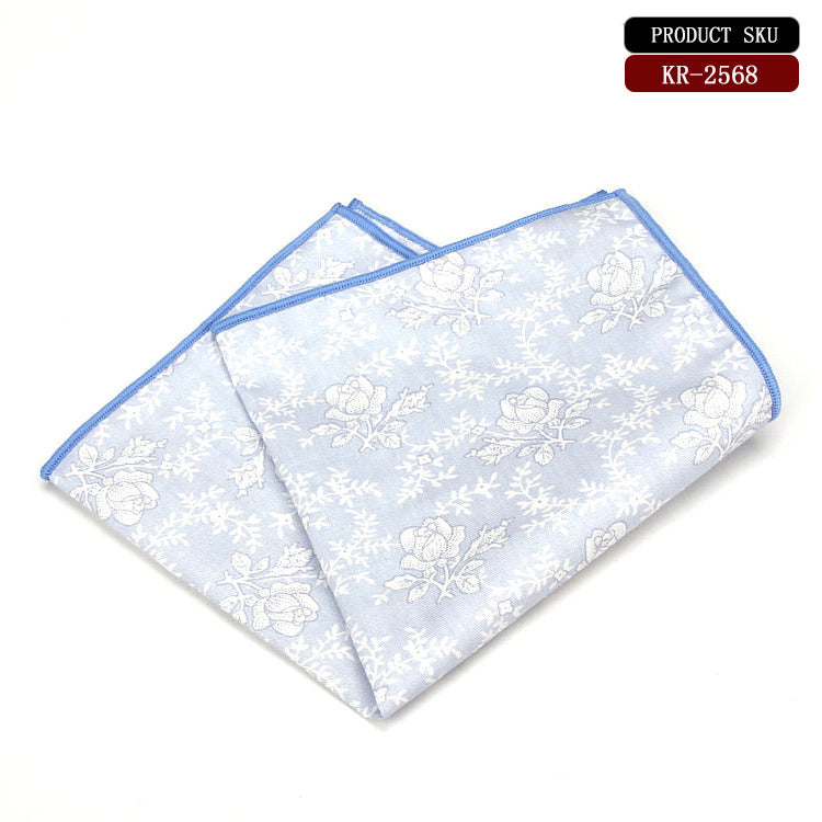 Light Floral Print Cotton Handkerchief