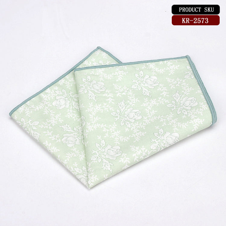 Light Floral Print Cotton Handkerchief