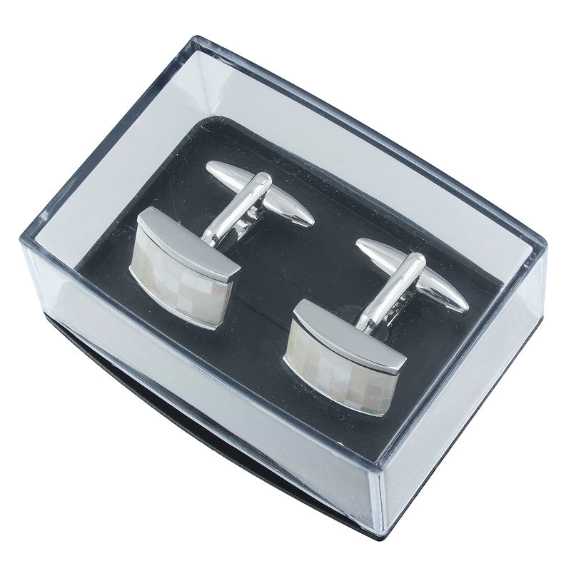 Silver Mother of Pearl Cufflinks