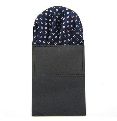 Dotted Polyester Silk Pre-folded Pocket Square