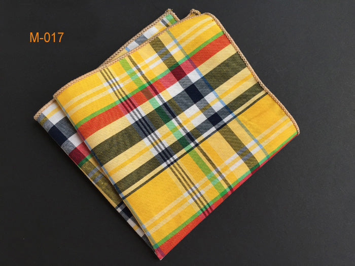 100% Cotton Plaid Handkerchief