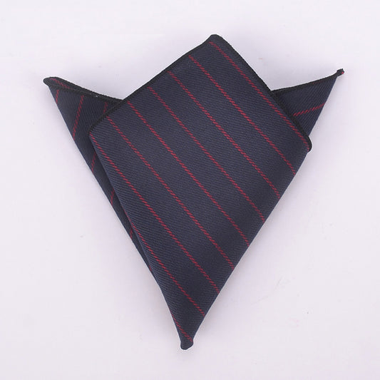 Pinstripe Cotton Pocket Square